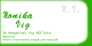 monika vig business card